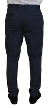 Blue Wool MARTINI 2 Piece Slim Fit Suit Dolce & Gabbana