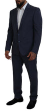 Blue Wool MARTINI 2 Piece Slim Fit Suit Dolce & Gabbana