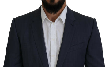 Blue Wool MARTINI 2 Piece Slim Fit Suit Dolce & Gabbana
