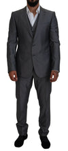 Gray SICILIA 3 Piece Slim Fit Suit Dolce & Gabbana