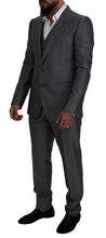 Gray SICILIA 3 Piece Slim Fit Suit Dolce & Gabbana