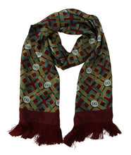 Multicolor DG Logo Shawl Warm Neck Wrap Fringe Scarf Dolce & Gabbana