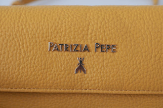 Yellow Logo Leather Shoulder Strap Sling Bag Patrizia Pepe