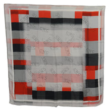 Gray Red Shawl Foulard Wrap Scarf Costume National