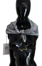 Gray Print Shawl Foulard Branded Scarf Costume National