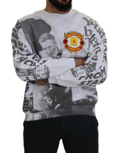 White Cotton Crewneck Pullover Sweatshirt Sweater MSGM