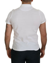White Cotton Collared Short Sleeves Polo T-shirt FRADI
