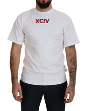White Logo Print Cotton Short Sleeves T-shirt GCDS
