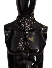 Brown Polka Dot Men Scarf Neck Wrap Shawl Scarf Dolce & Gabbana