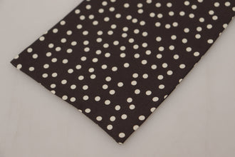 Brown Polka Dot Men Scarf Neck Wrap Shawl Scarf Dolce & Gabbana