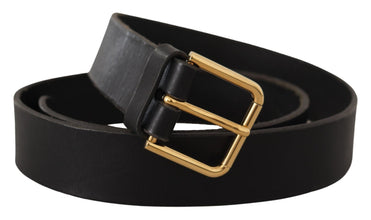 Brown Gold Metal Logo Buckle Calf Leather Belt Dolce & Gabbana