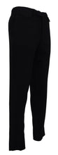 Black Cotton Straight Fit Men Formal Pants BENCIVENGA