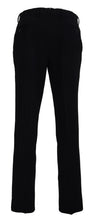 Black Cotton Straight Fit Men Formal Pants BENCIVENGA