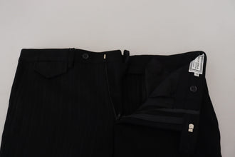 Black Cotton Straight Fit Men Formal Pants BENCIVENGA