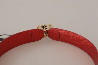 Beige Exotic Leather Crystals Shoulder Strap Dolce & Gabbana