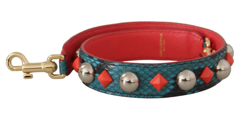 Green Crystals Leather Bag Shoulder Strap Dolce & Gabbana