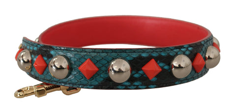 Green Crystals Leather Bag Shoulder Strap Dolce & Gabbana