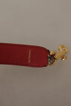 Brown Python Leather Studded Shoulder Strap Dolce & Gabbana