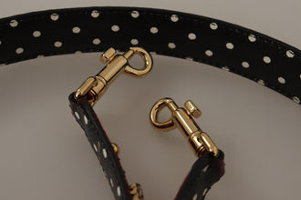 Red Python Leather Crystals Reversible Shoulder Strap Dolce & Gabbana