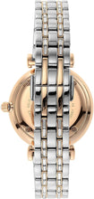 Elegant Two-Tone Crystal Pave Watch Emporio Armani
