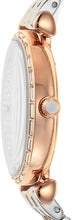 Elegant Two-Tone Crystal Pave Watch Emporio Armani