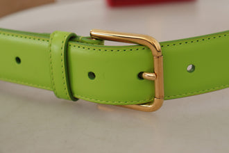Green Leather Devotion Heart Micro Bag Headphones Belt Dolce & Gabbana