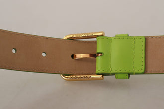 Green Leather Devotion Heart Micro Bag Headphones Belt Dolce & Gabbana