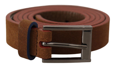 Brown Logo Engraved Metal Waist Buckle Belt Dolce & Gabbana