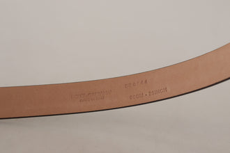 Black Patent Leather Logo Metal Waist Buckle Belt Dolce & Gabbana