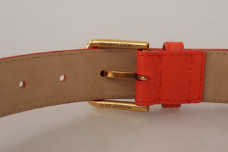 Orange Leather Devotion Heart Micro Bag Headphones Belt Dolce & Gabbana