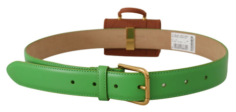 Green Leather Devotion Heart Micro Bag Headphones Belt Dolce & Gabbana