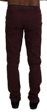 Maroon Cotton Stretch Skinny Casual Men Pants CYCLE