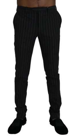Black Stripes Viscose Dress Pants BENCIVENGA