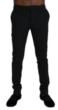 Black Stripes Viscose Dress Pants BENCIVENGA