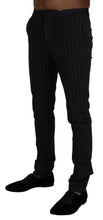 Black Stripes Viscose Dress Pants BENCIVENGA