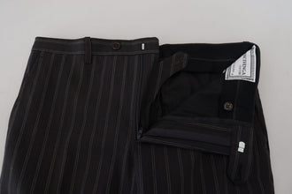 Black Stripes Viscose Dress Pants BENCIVENGA