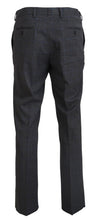 Gray Checkered Wool Dress Formal Pants BENCIVENGA