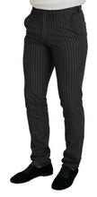 Brown Stripes Slim Fit Men Pants BENCIVENGA