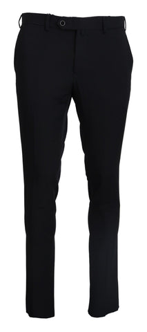 Black Tapered Dress Formal Pants Domenico Tagliente