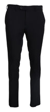 Black Tapered Dress Formal Pants Domenico Tagliente