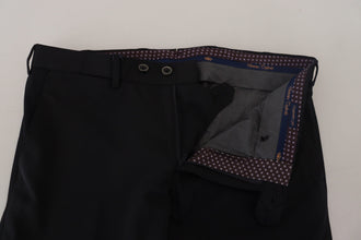 Black Tapered Dress Formal Pants Domenico Tagliente
