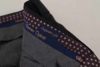 Black Tapered Dress Formal Pants Domenico Tagliente