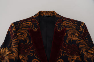Multicolor Floral Single Breasted Martini Blazer Dolce & Gabbana
