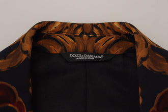 Multicolor Floral Single Breasted Martini Blazer Dolce & Gabbana