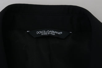 Black Slim Fit Formal Martini Blazer Dolce & Gabbana