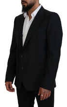 Dark Blue Wool Formal Sicilia Blazer Dolce & Gabbana