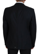 Dark Blue Wool Formal Sicilia Blazer Dolce & Gabbana