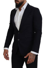 Blue Wool Formal Taormina Blazer Dolce & Gabbana
