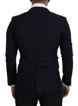 Blue Wool Formal Taormina Blazer Dolce & Gabbana