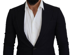 Blue Wool Formal Taormina Blazer Dolce & Gabbana